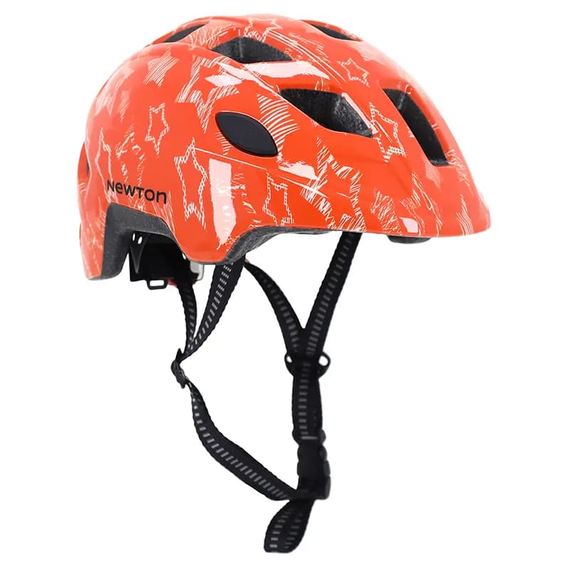Casque vélo enfant Newton Stars orange in mold taille 48-52