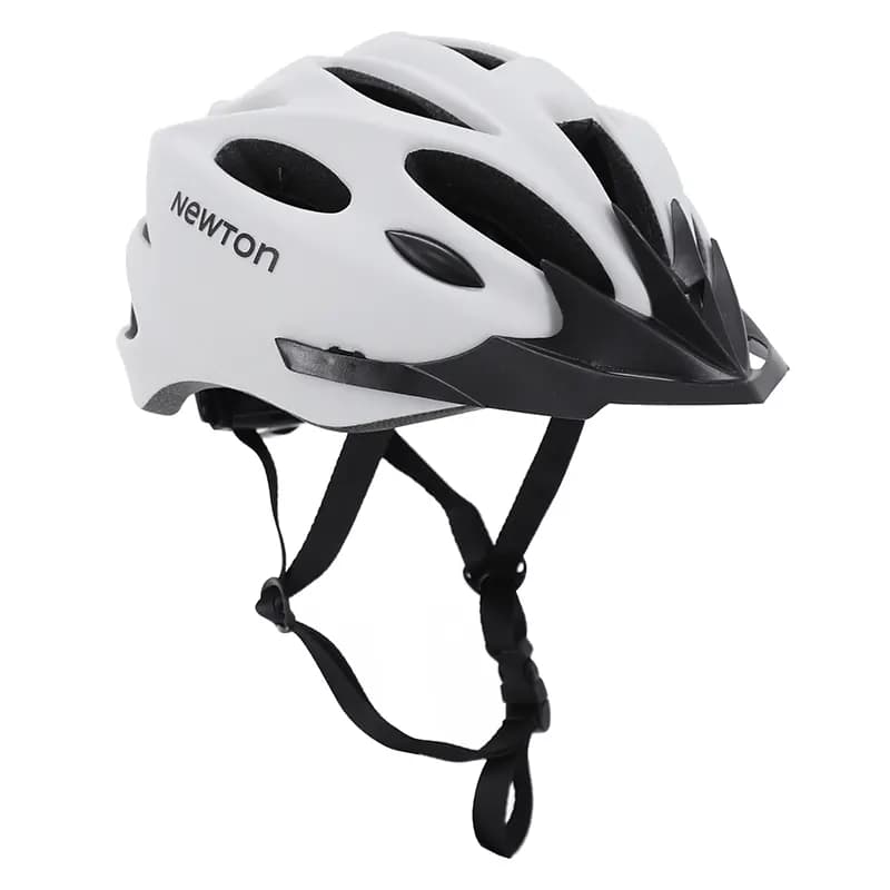 Casque vélo adulte Newton route-VTT sport gris clair mat in-mold Fidlock 55-58 cm avec visière
