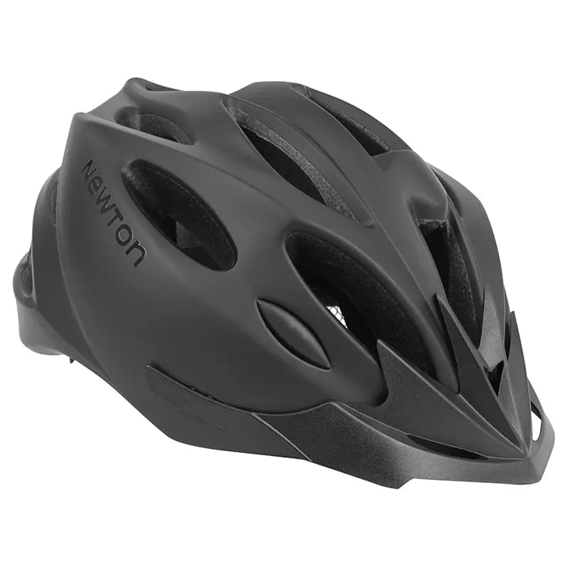 Casque vélo adulte Newton Route-VTT sport noir mat in-mold fermeture Fidlock taille 55-58 avec visière