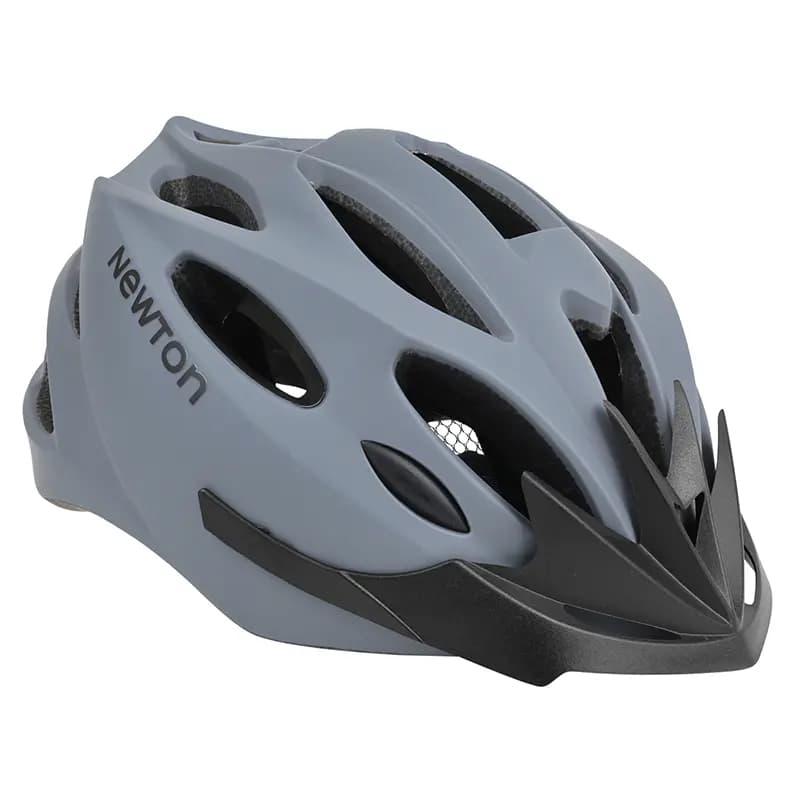 Casque vélo adulte Newton route-VTT sport gris in-mold Fidlock 58-61 cm avec visière