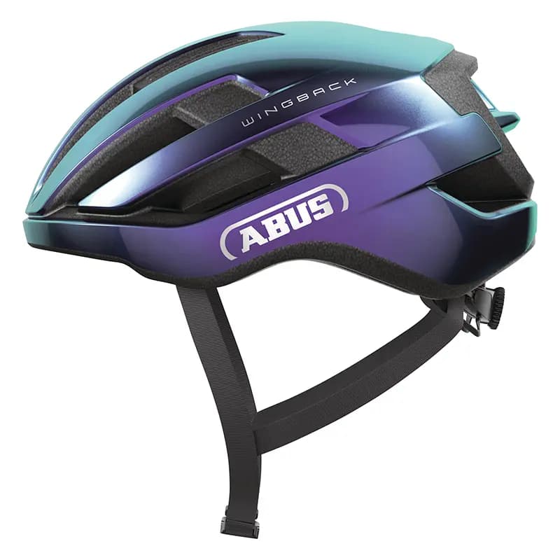 Casque vélo adulte Abus Wingback Flip Flop route urbain violet-vert brillant taille M (54-58 cm)