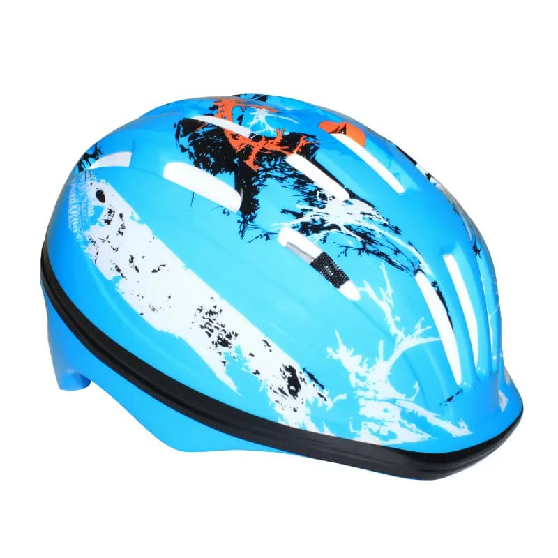Casque vélo enfant-bébé Newton Graff bleu avec lock taille 44-48